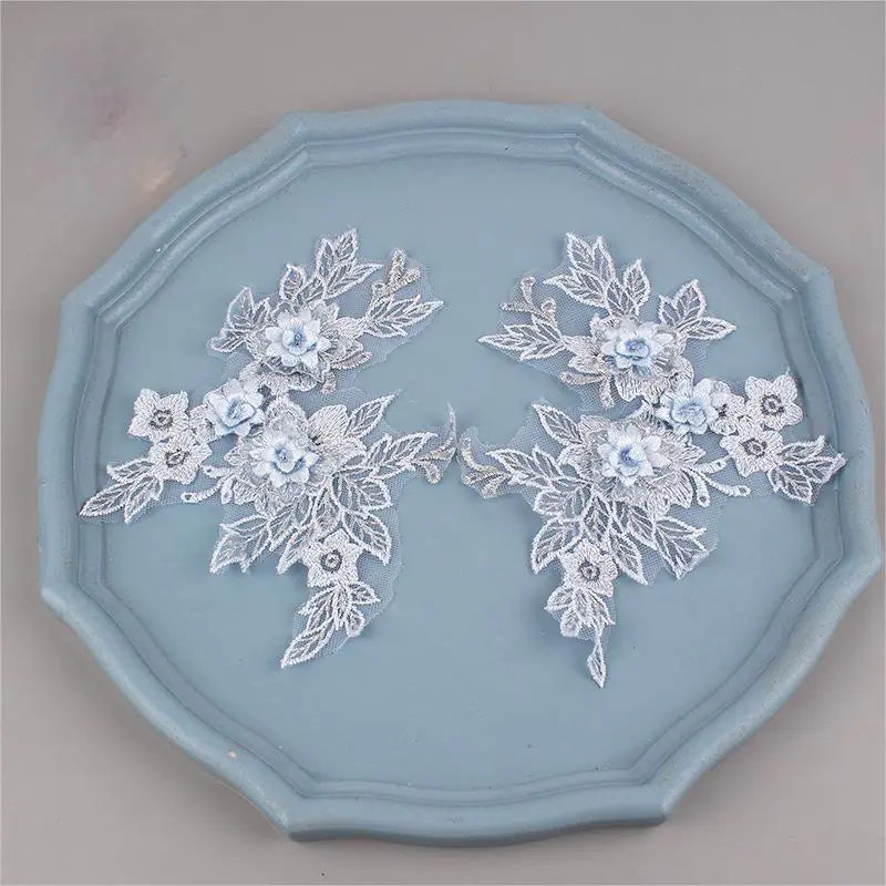 Colorful 3D Lace Applique Flower Patch for Clothing