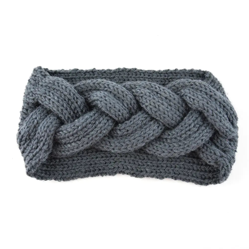 Crossover Knitted Wool Headband for Ladies