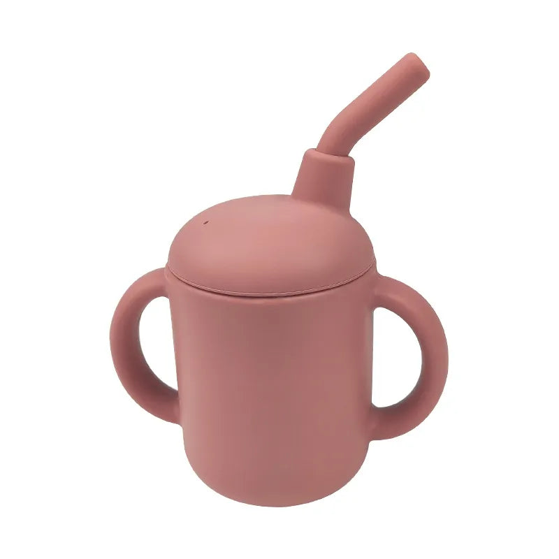 Baby Solid Color Silicone Water Cup