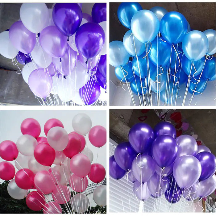 1.2g Pearl Thick 10-Inch Round Wedding Balloons