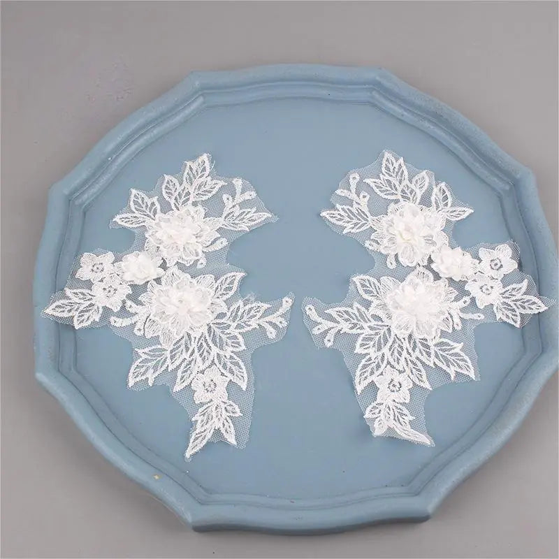 Colorful 3D Lace Applique Flower Patch for Clothing