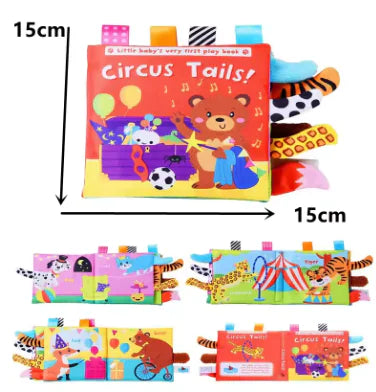 Baby Animal Tail Cloth Book