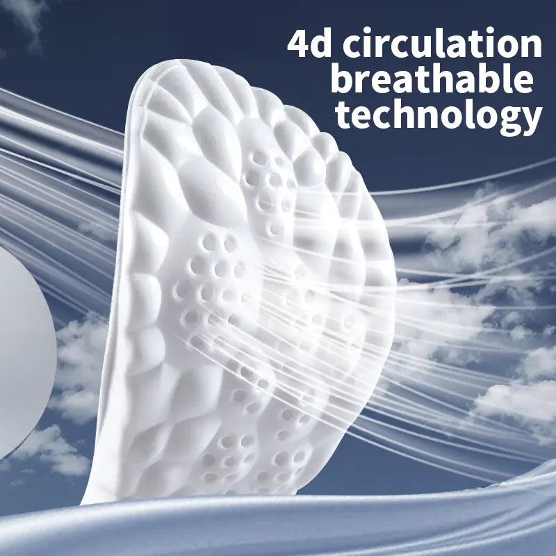 Cloud PU 4D Sports Insoles for Men and Women