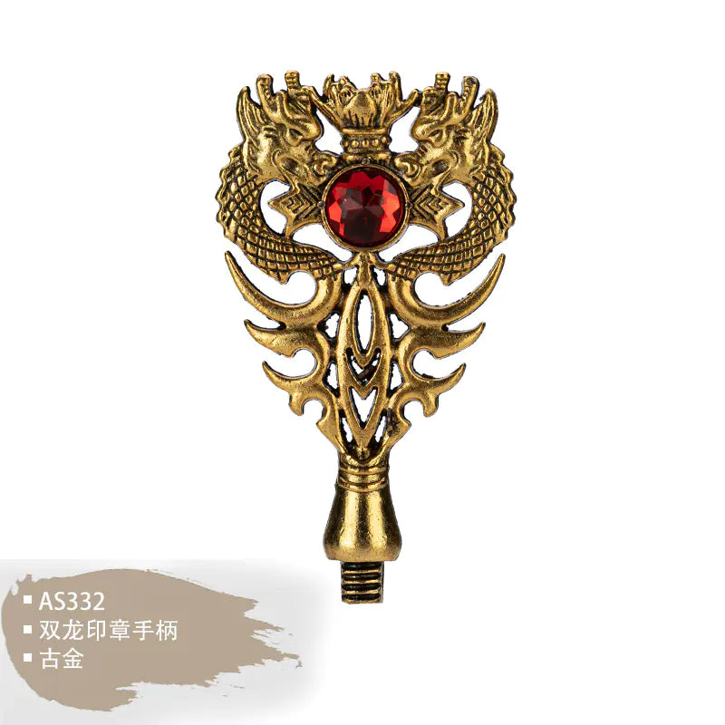 Custom Resin Alloy Wax Seal Handle Set for Magic Academy