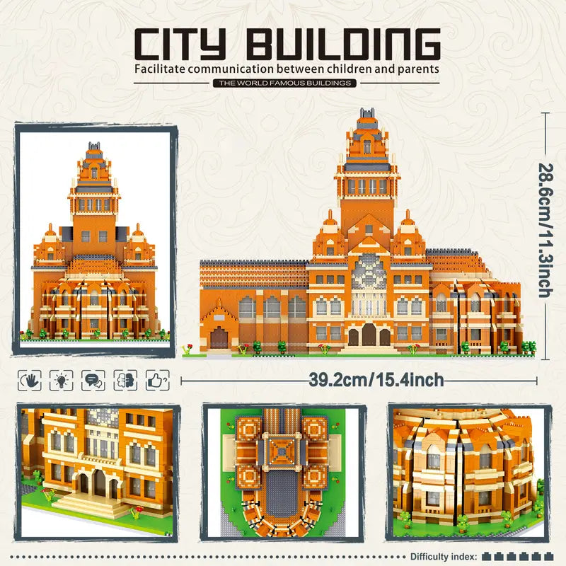 Harvard University Building Blocks Set for Adults