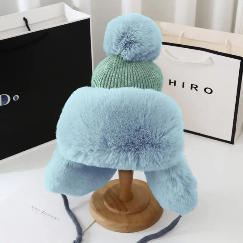Thickened Cold-Proof Plush Hat for Women