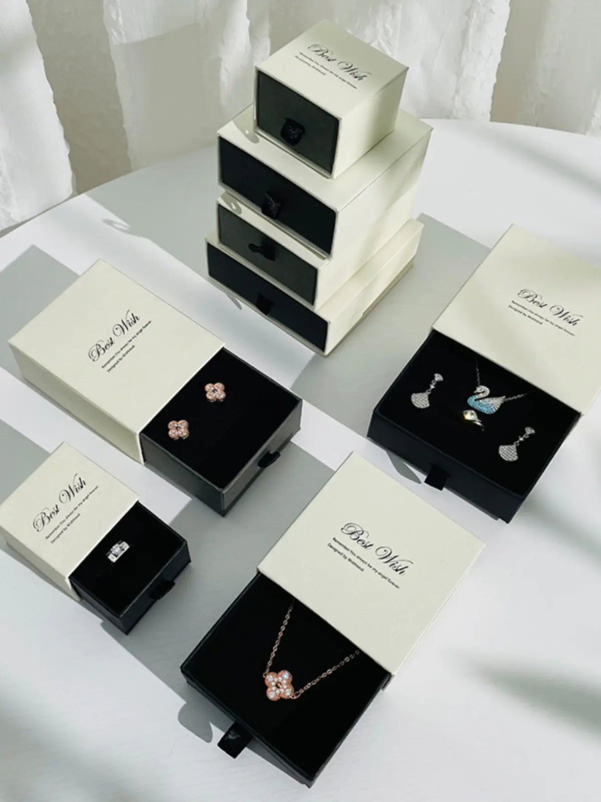 Jewelry Gift Box for Necklaces, Rings, Earrings Storage