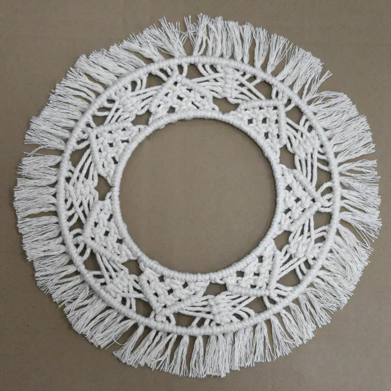 Cotton Rope Round Wall Hanging Decor