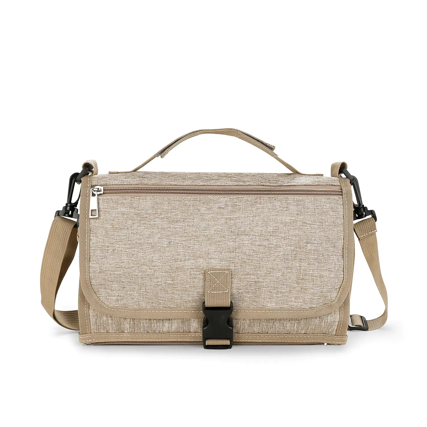 Portable Baby Changing Pad with Shoulder Strap & Pocket