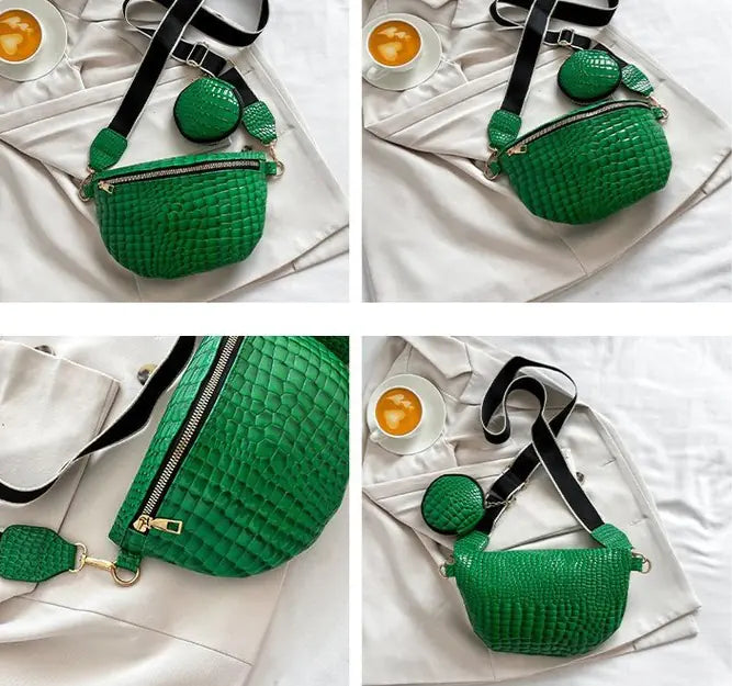 Plaid Thick Strap Crossbody Bag