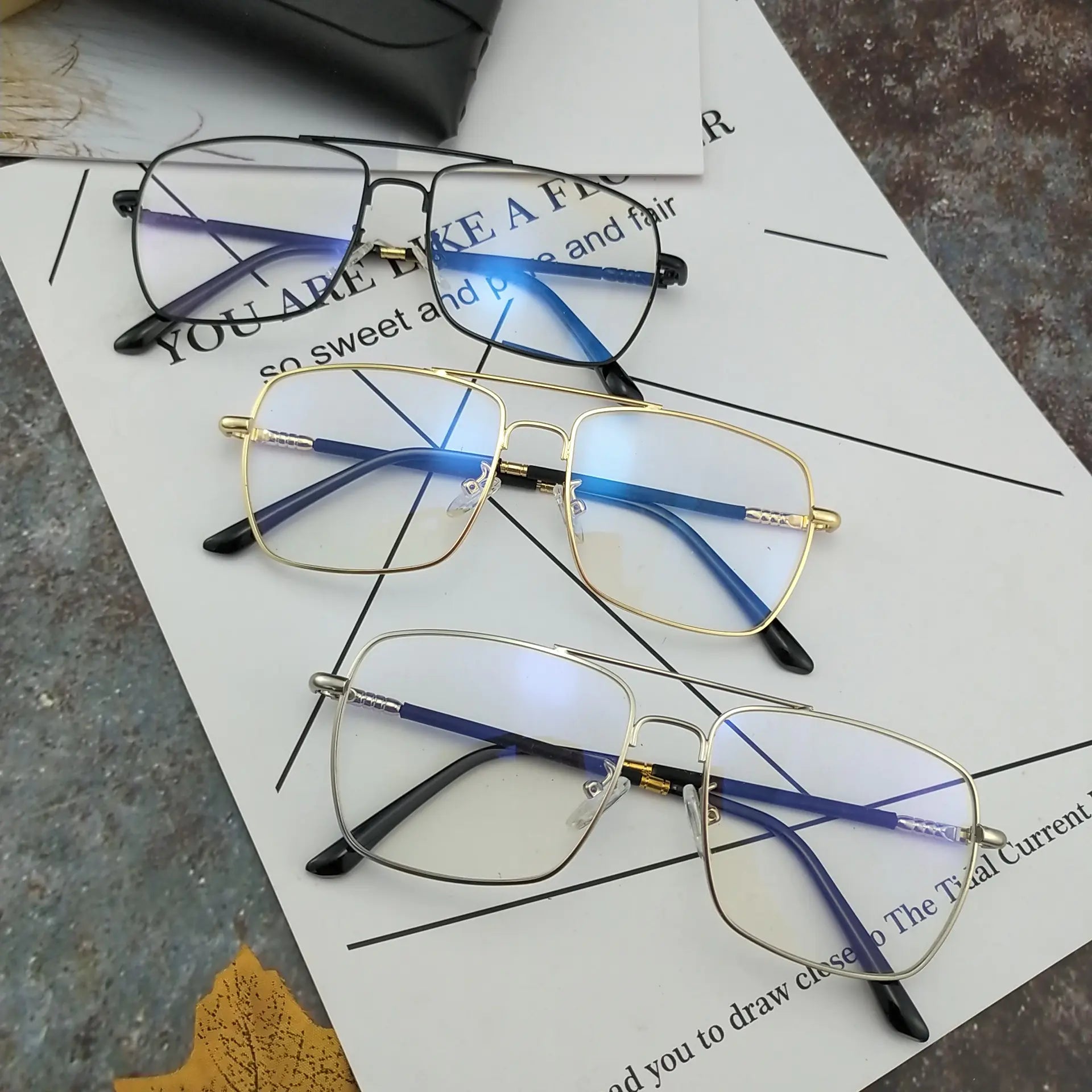 Retro Square Optical Glasses for Men and Women