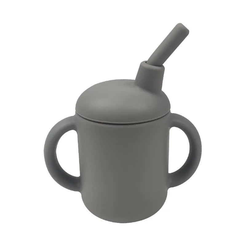 Baby Solid Color Silicone Water Cup