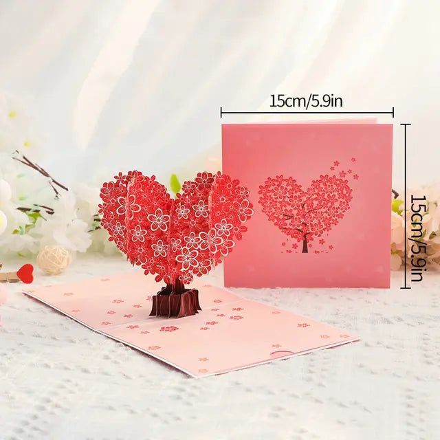 Personalized 3D Cute Paper Carving Blessing Card