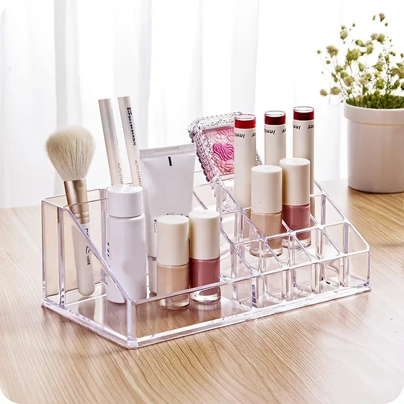 Acrylic Lipstick & Gloss Organizer with 16 Grids