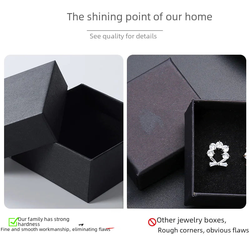 Black Leather Jewelry Gift Boxes for Rings, Necklaces, and More