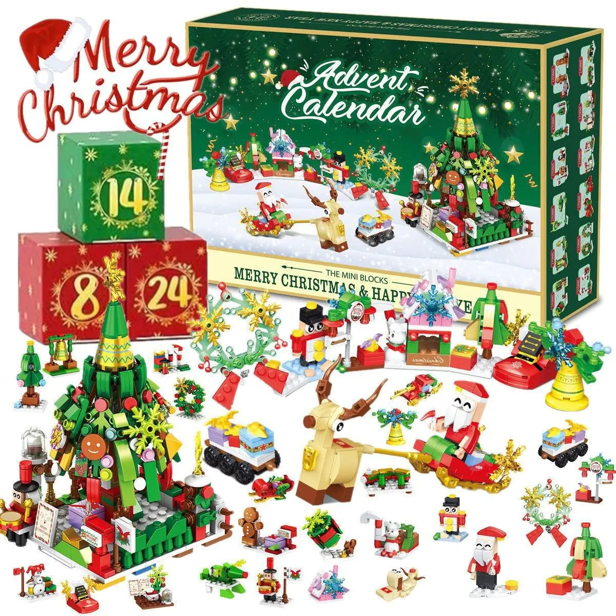 Christmas Countdown Building Blocks Calendar