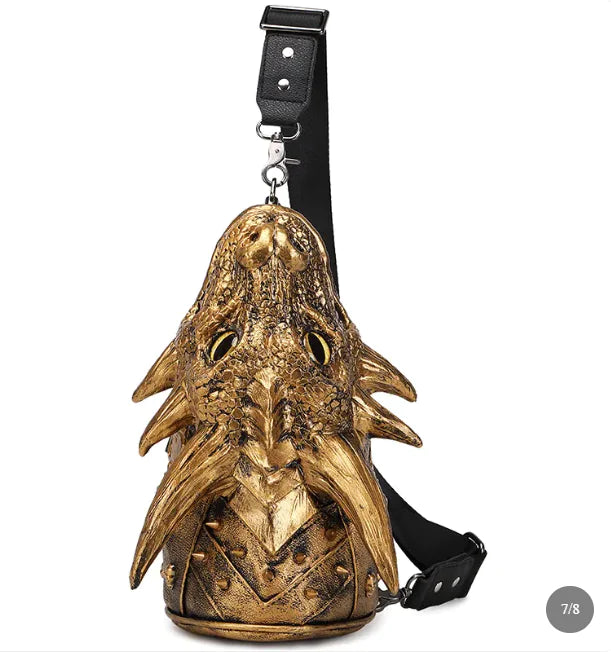 Chain Shoulder Crossbody Bag with Chain Detail, Unisex, Multiple Colors