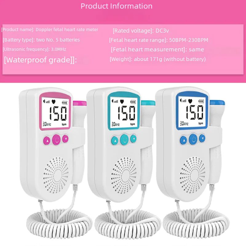 FDA-Approved Fetal Doppler Monitor for Pregnant Women