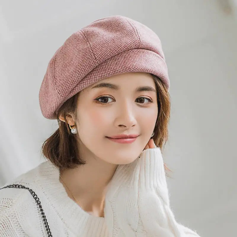 Korean British Retro Octagonal Hat