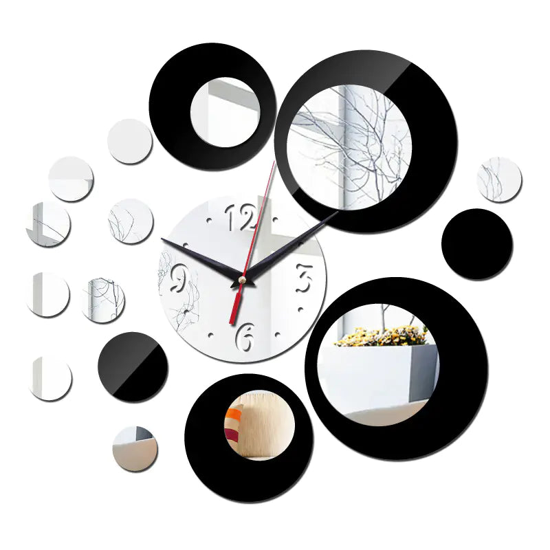 Creative European Wall Clock - DIY 3D Acrylic Design