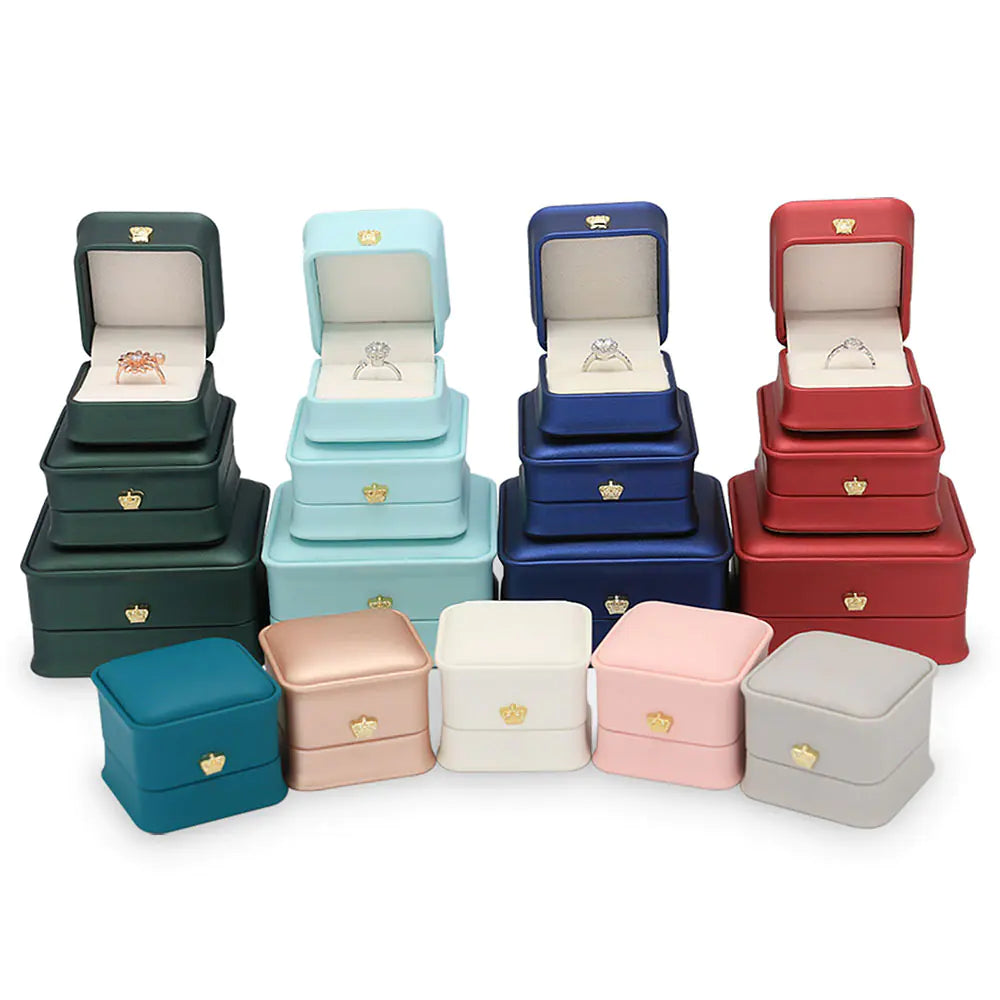 Wholesale Jewelry Organizer Box in PU Leather, Custom 925 Silver Packaging