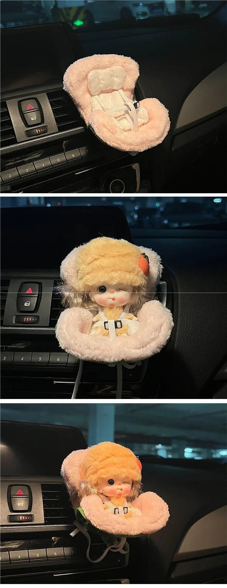 Cute Car Aromatherapy Doll Seat Air Vent Decor