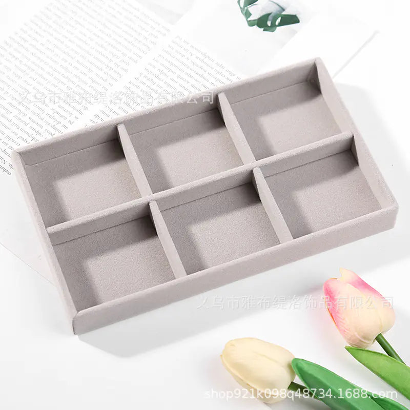 Jewelry Box for Rings and Earrings with Velvet Tray