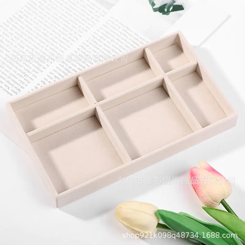 Jewelry Box for Rings and Earrings with Velvet Tray