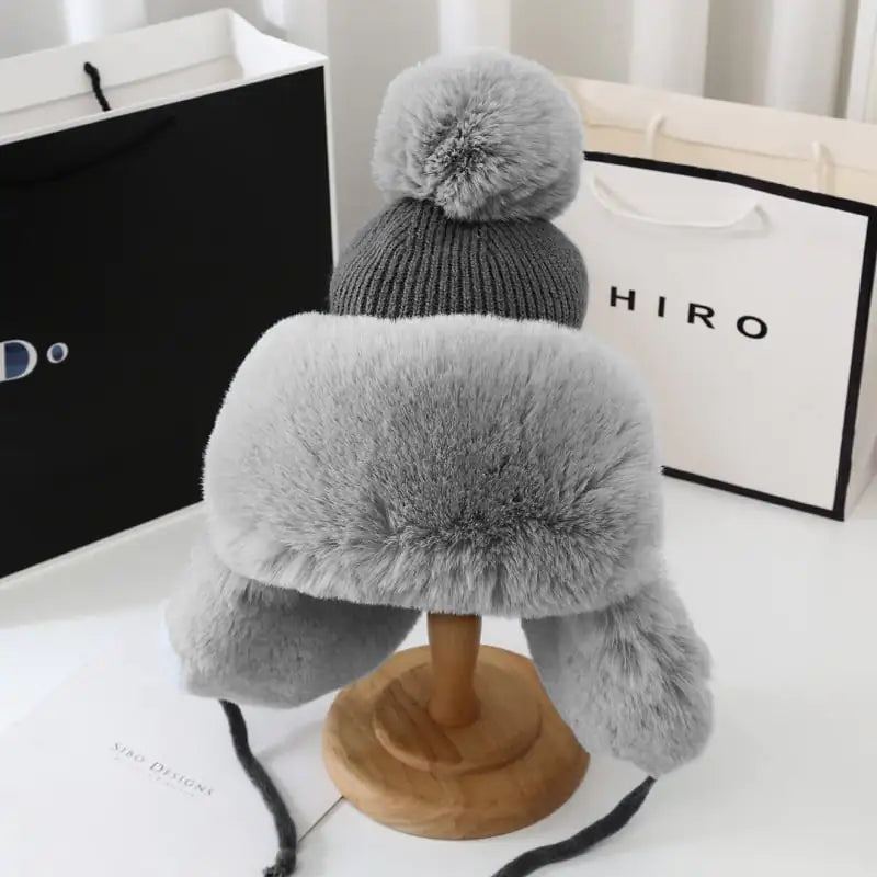 Thickened Cold-Proof Plush Hat for Women