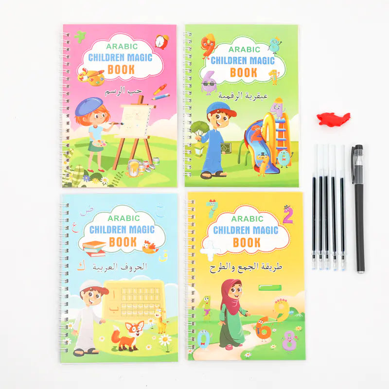 Kids Magic English Handwriting Practice Poster Set