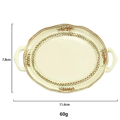 Resin Candle Holder Plate Earrings Necklace Jewelry Set