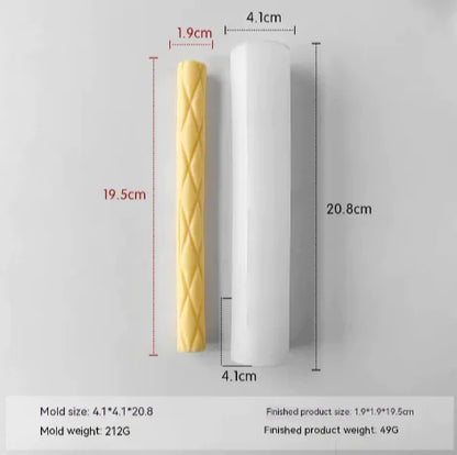 Threaded Silicone Mold for Candles & Holders