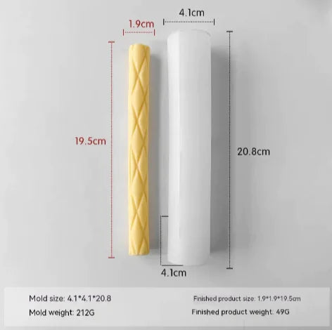 Threaded Silicone Mold for Candles & Holders