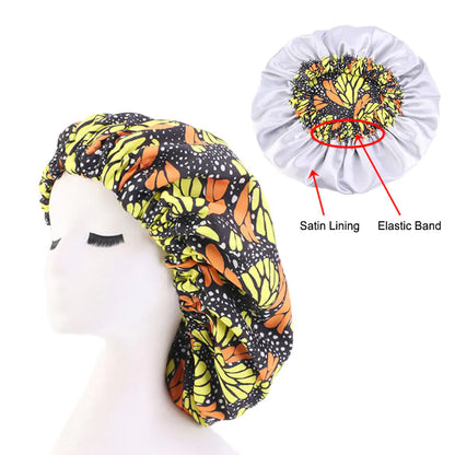 Fashionable Leopard Floral Striped Chemotherapy Hat