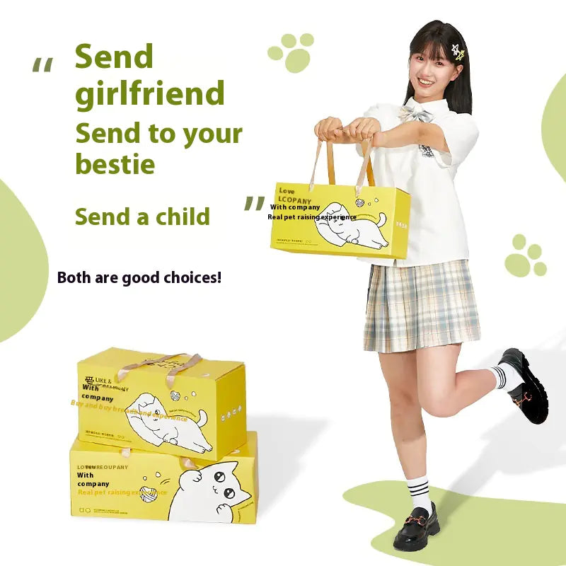 Realistic Muppet Cat Backpack Plush Toy