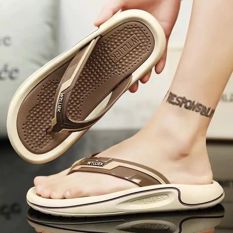 2024 Men's Casual Flip Flops with EVA Cushioning