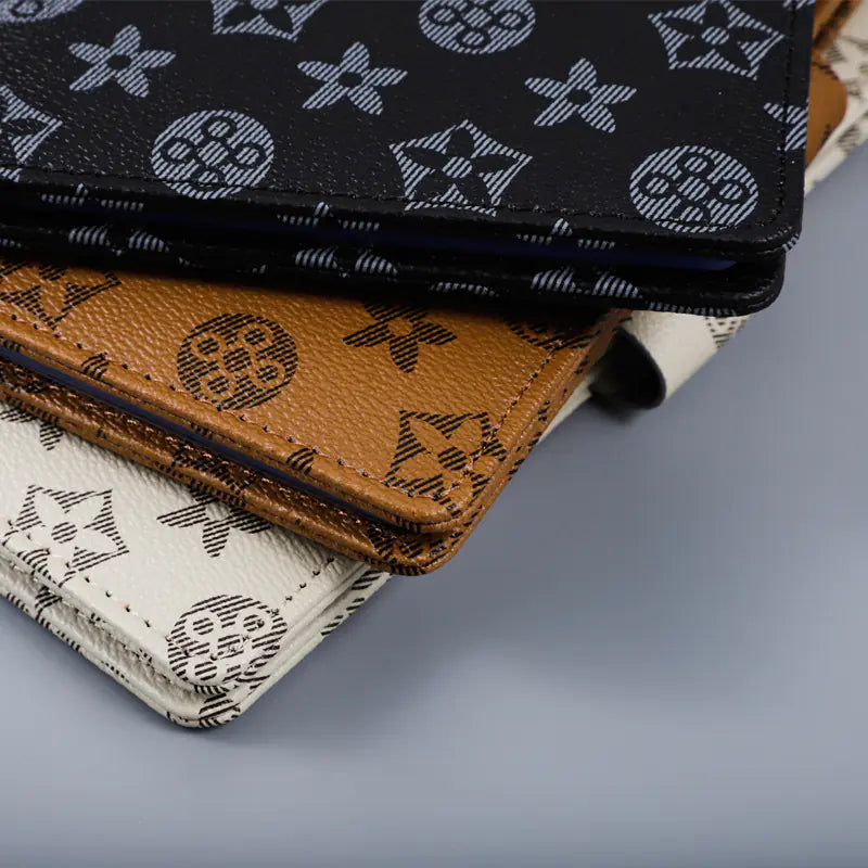 New Leather Textured Bank Document Organizer Wallet