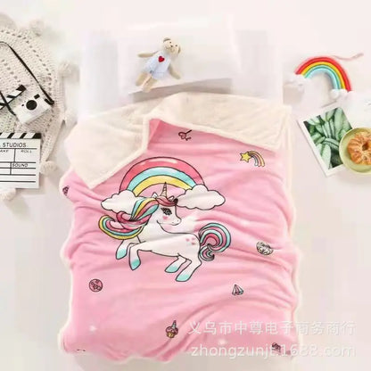 Double Layer Thick Cloud Blanket for Kids and Infants