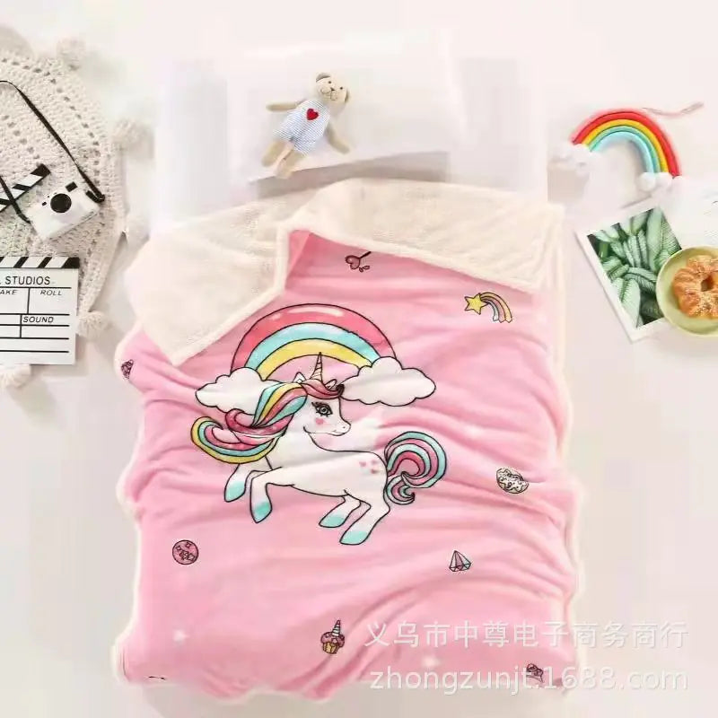 Double Layer Thick Cloud Blanket for Kids and Infants
