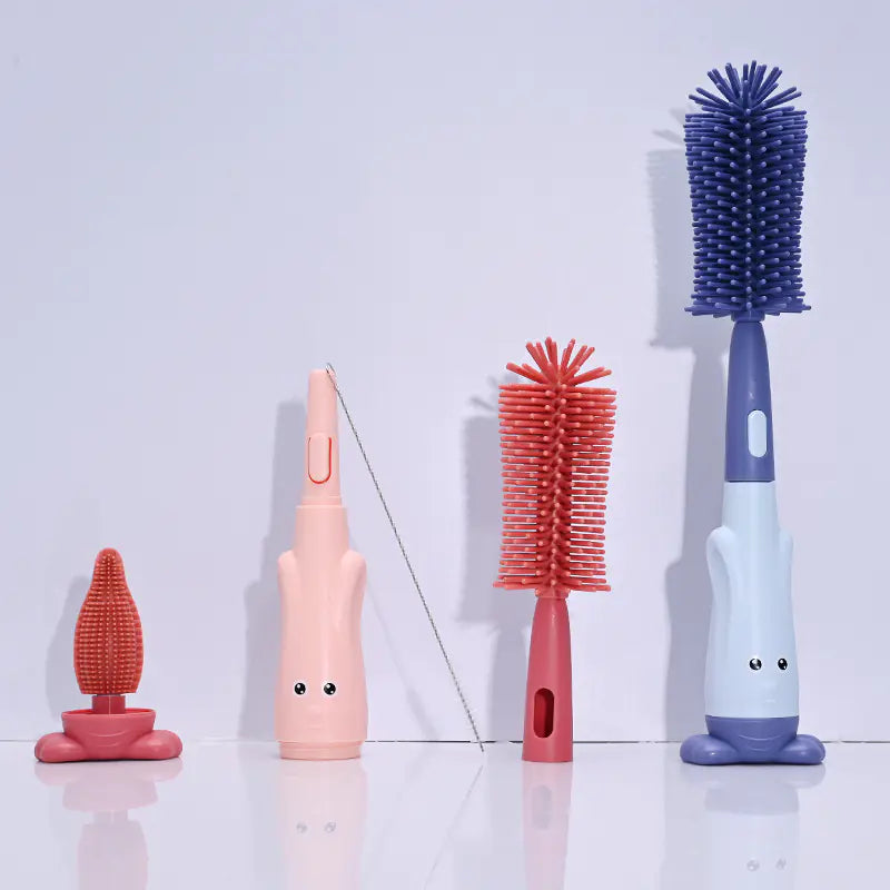 Silicone Bottle Cleaning Brush with Long Handle