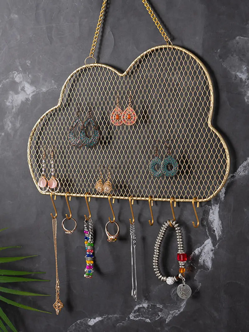Stylish Metal Earring Holder for Jewelry Organization