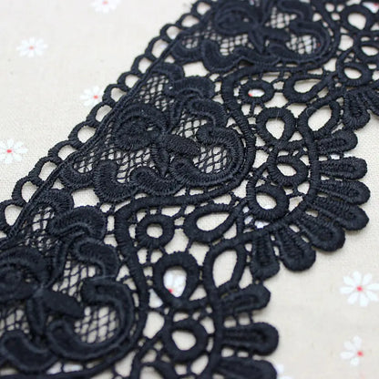 High-Quality Thick Embroidered Milk Silk Lace Trim