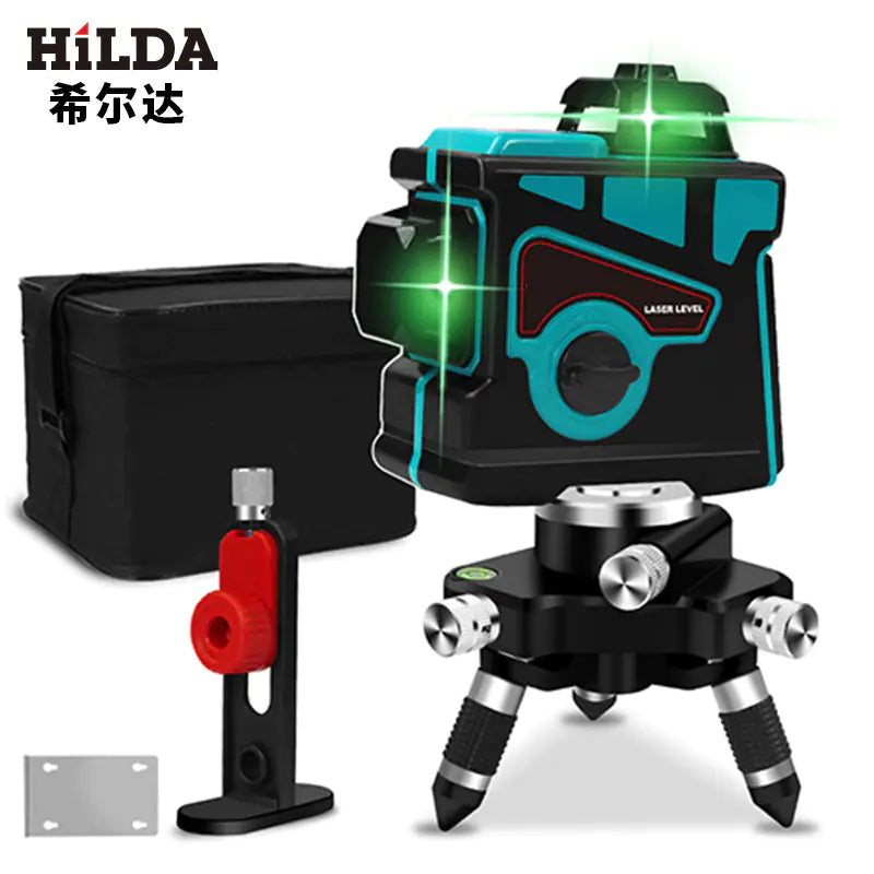 High Precision 12-Line 3D Green Infrared Laser Level