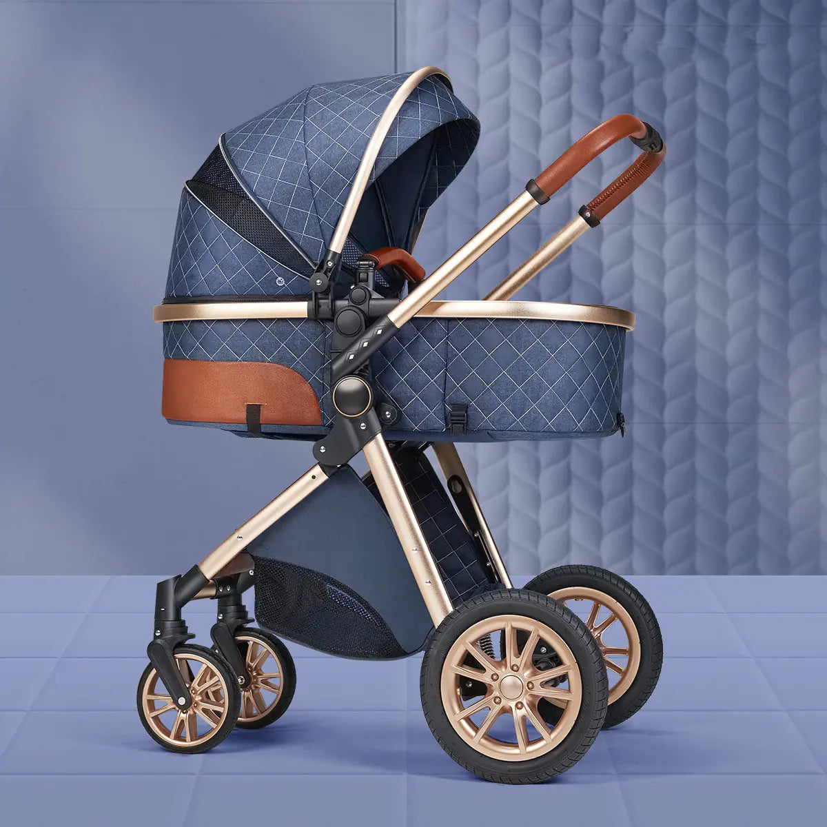 Folding Shock-Absorbing Baby Stroller