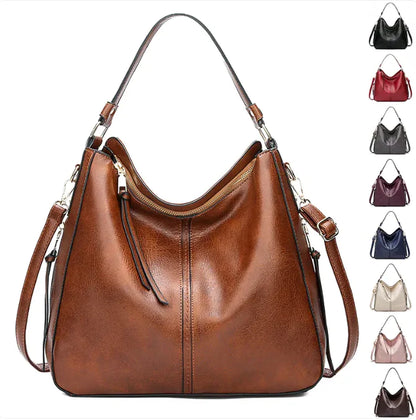 Hobos Zipper Bucket Bag with Adjustable Shoulder Strap – Large Capacity Messenger Handbag for Women