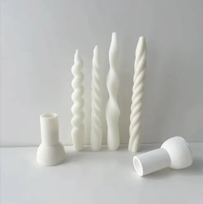 Threaded Silicone Mold for Candles & Holders