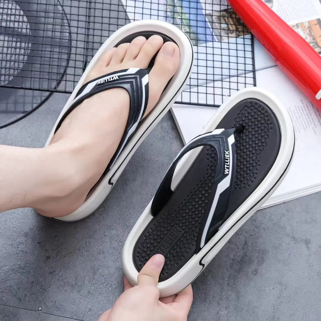 2024 Men's Casual Flip Flops with EVA Cushioning