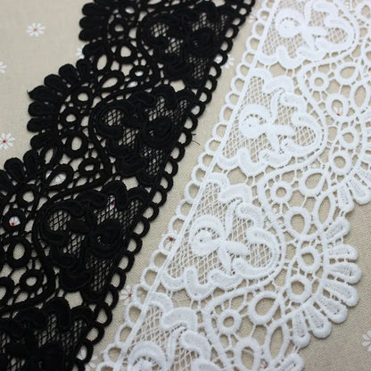 High-Quality Thick Embroidered Milk Silk Lace Trim