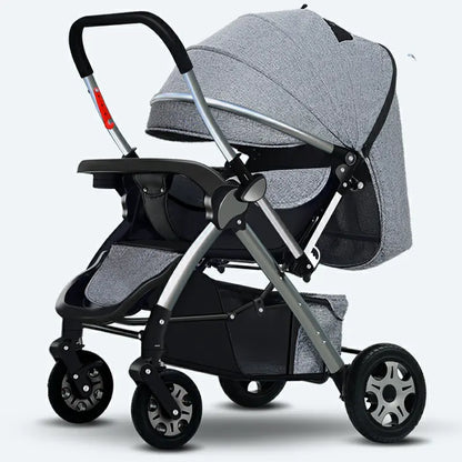 Lightweight Convertible Baby Stroller with One-Click Fold