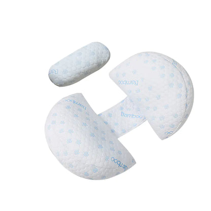 Cooling Pregnant Pillow for Side Sleeping with Washable Cover